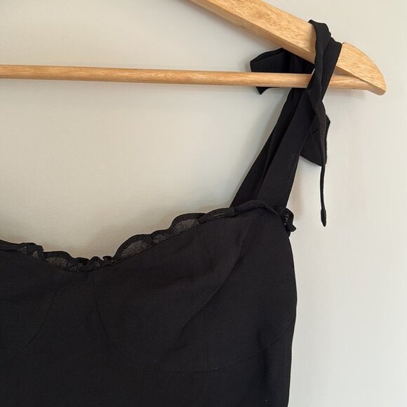 NEW Reformation Nikita Midi Dress in Black | size 4 - Picture 10 of 13